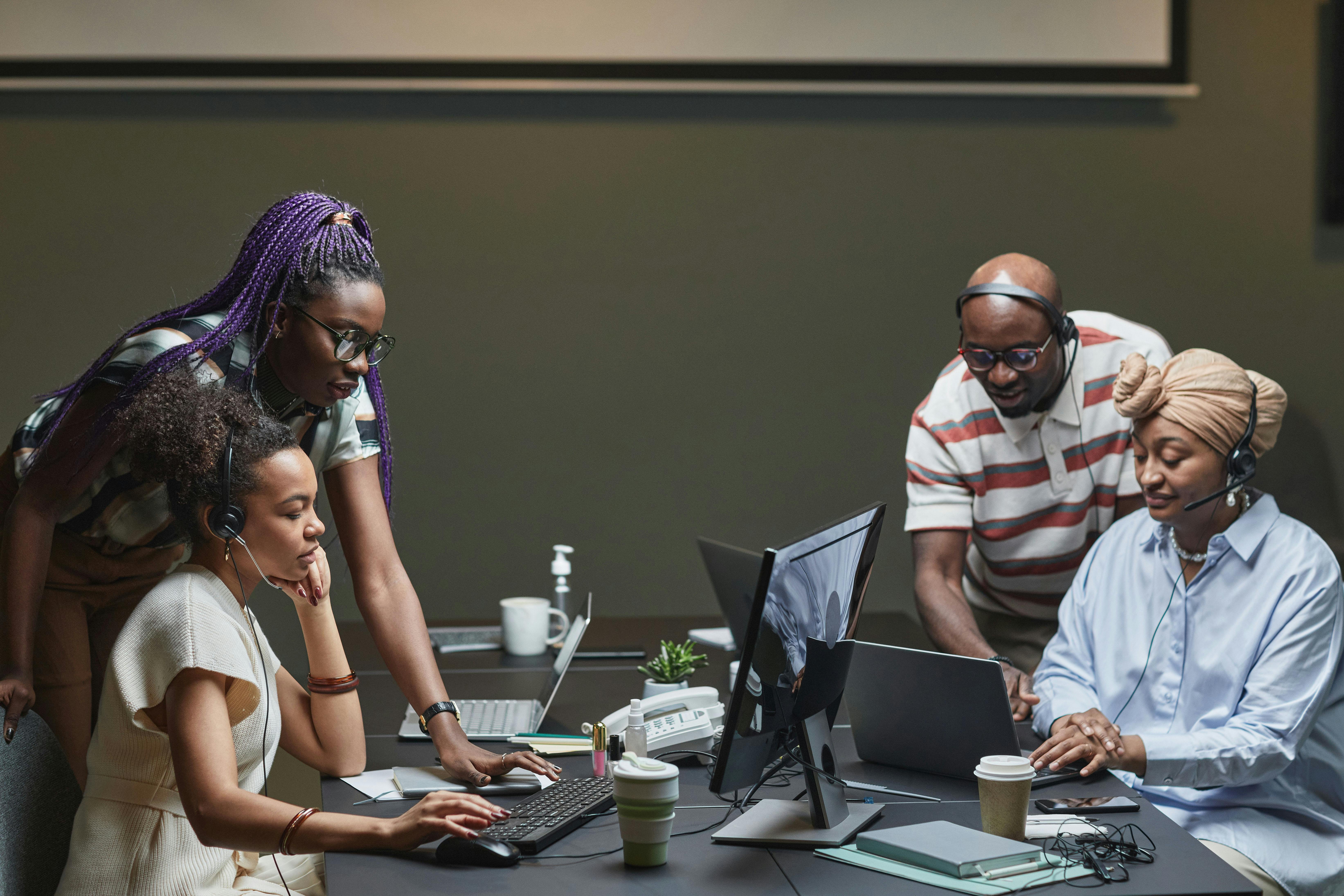 Équipe africaine en collaboration